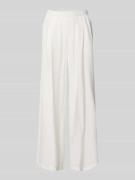 STEHMANN Wide Fit Stoffhose aus Viskose-Mix Modell 'Frencis' in Offwhi...