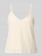 Vero Moda Regular Fit Top mit Spitze Modell 'MAYA' in Offwhite, Größe ...