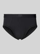 Mey Slip mit elastischem Bund und Label-Patch in Black, Größe L