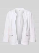 s.Oliver RED LABEL Relaxed Fit Scuba-Jacke aus Modal-Mix in Ecru, Größ...