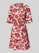 ICHI Minikleid aus Viskose-Mix Modell 'GILVIS' in Rot, Größe 34