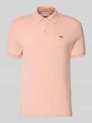 Lacoste Regular Fit Poloshirt aus reiner Baumwolle in Altrosa, Größe L