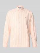 Tommy Jeans Relaxed Fit Freizeithemd aus Baumwoll-Modal-Mix in Orange,...