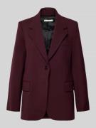 Tommy Hilfiger Relaxed Fit Kurzblazer aus Wollmix in Bordeaux, Größe 3...