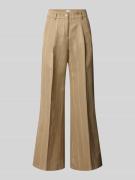 Brax Wide Leg Hose aus Baumwoll-Leinen-Mix Modell 'MARLENE' in Beige, ...