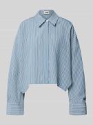 Drykorn Relaxed Fit Bluse aus Viskose-Mix Modell 'OSHIA' in Bleu, Größ...