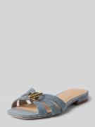 Lauren Ralph Lauren Slides aus Denim Modell 'BLAIKE' in Jeansblau, Grö...
