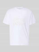 Lacoste Regular Fit T-Shirt aus reiner Baumwolle in Weiss, Größe L