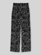 Tom Tailor Denim Weite Hose mit elastischem Bund in Black, Größe L