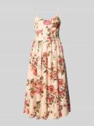 Guess Midikleid aus Leinen-Viskose-Mix mit Eingrifftaschen in Rosa, Gr...