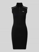 Hugo Blue Körpernahes Jersey-Kleid aus Baumwoll-Mix Modell 'NUZIPPO_B'...