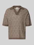 Drykorn Relaxed Fit Poloshirt mit V-Ausschnitt Modell 'LAURENZZO' in M...