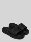 Marc O'Polo Sandale aus Strohgeflecht Modell 'LARISSA' in Black, Größe...