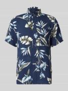 Blend Regular Fit Freizeithemd aus Viskose Modell 'AMELO' in Marine, G...