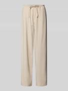 Only Regular Fit Weite Hose aus Viskose Modell 'ARIS' in Ecru, Größe L