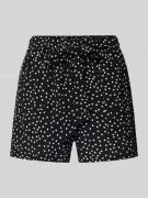 Only Loose Fit Bermudas aus reiner Viskose Modell 'NOVA' in Black, Grö...