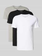 Tommy Hilfiger Slim Fit T-Shirt Set aus Baumwoll-Mix im 3er-Pack in Bl...