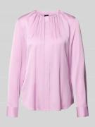 BOSS Regular Fit Langarmbluse aus Seiden-Mix Modell 'BANORAH' in Pink,...
