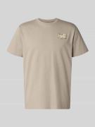 The North Face T-Shirt mit Label-Print und Rundhalsausschnitt in Stein...