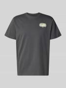 The North Face T-Shirt mit Label-Print und Rundhalsausschnitt in Anthr...