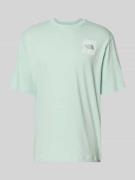 The North Face Oversized T-Shirt mit Logo-Print in Mint, Größe L
