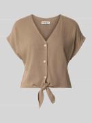 Only Regular Fit Blusentop aus Viskose-Leinen-Mix Modell 'SIESTA' in M...