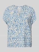 s.Oliver RED LABEL Relaxed Fit T-Shirt aus Viskose-Mix in Hellblau, Gr...