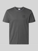 CHAMPION T-Shirt mit Logo und Rundhalsausschnitt in Anthrazit, Größe L
