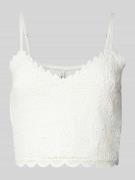Only Slim Fit Trägertop aus Viskose-Mix Modell 'HONEY' in Offwhite, Gr...