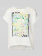 Milano Italy T-Shirt mit Motiv-Print und Rundhalsausschnitt in Offwhit...