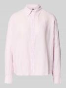 Tommy Hilfiger Oversize Bluse aus reinem Leinen in Rosa, Größe L