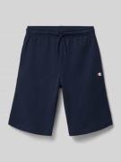 CHAMPION Shorts mit Logo und elastischem Bund in Marine, Größe 128
