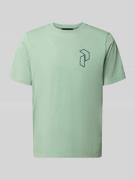 PEAK PERFORMANCE T-Shirt mit Label-Print und Rundhalsausschnitt in Sch...