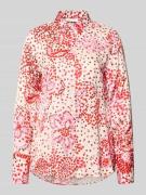 ETERNA Bluse aus Viskose mit verlängertem Rücken in Rot, Größe 34