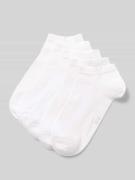 camano Sneakersocken im 5er-Pack mit gerippten Bündchen in Weiss, Größ...