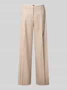 HUGO Weite Hose aus Viskose-Mix Modell 'HALATI' in Beige, Größe 32