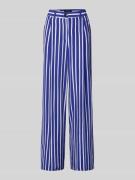 Marc Cain Hose aus Viskose im Allover-Look in Royal, Größe 38