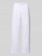 FREE/QUENT Wide Leg Pants aus Leinen-Mix mit elastischem Bund Modell '...