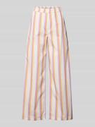 Emily Van den Bergh Wide Leg Pants mit elastischem Bund in Weiss, Größ...