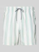 BOARDIES Badehose im Allover-Look Modell 'Fistral Stripe' in Hellgruen...