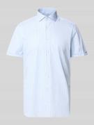 OLYMP Level Five Slim Fit Business-Hemd mit Blockstreifen und Kentkrag...