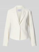 More & More Blazer aus Viskose-Mix mit Reverskragen in Offwhite, Größe...