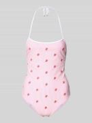 TOMMY HILFIGER Badeanzug mit Neckholder in Rosa, Größe L