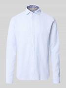 FIL NOIR Regular Fit Business-Hemd aus Leinen-Baumwoll-Mix Modell 'ROM...