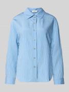 s.Oliver RED LABEL Relaxed Fit Hemdbluse aus Viskose-Mix in Hellblau, ...