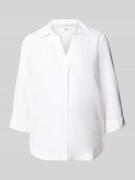 s.Oliver RED LABEL Relaxed Fit Hemdbluse aus Leinen-Viskose-Mix in Wei...