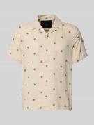 bugatti Regular Fit Freizeithemd mit Reverskragen in Sand, Größe L
