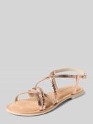 Tamaris Sandalen aus echtem Leder in Rose Gold, Größe 36