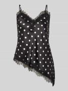 Only Slim Fit Trägertop mit asymmetrischem Rumpf Modell 'BELLA' in Bla...