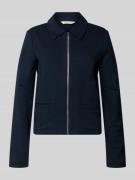Tom Tailor Regular Fit Kurzblazer aus Baumwoll-Mix in Marine, Größe L
